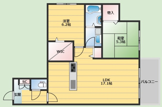 【間取り】 | ガーデンパレス箕面A棟