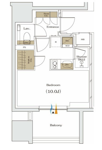 【間取り】 | ザ・パークハビオ谷町六丁目クロス
