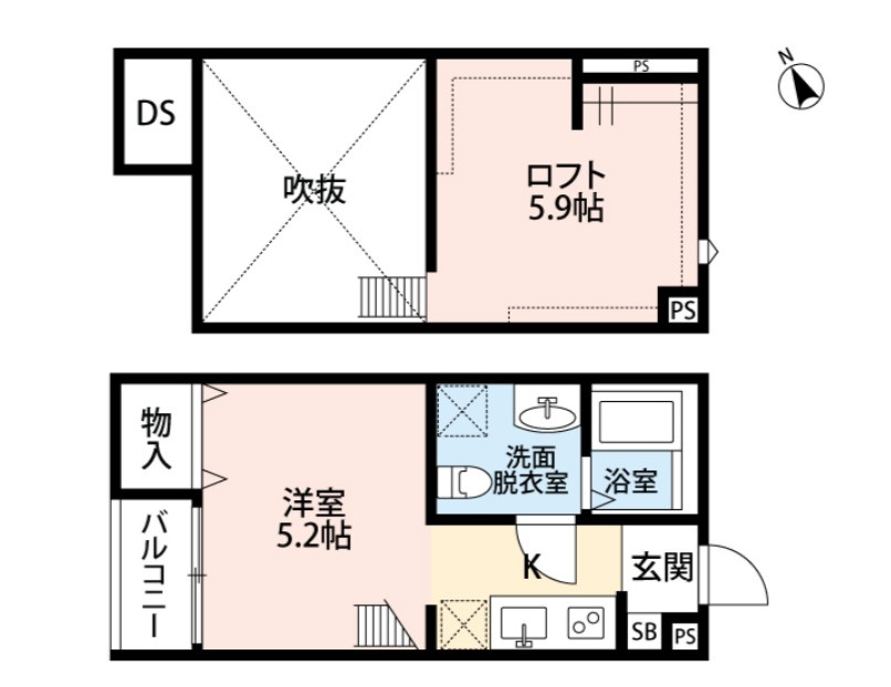 サンティエ袋山の間取り