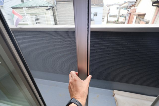 《仲介手数料無料》富士見市上沢３丁目8-21新築一戸建て2期FiTのバルコニー|網戸付き
