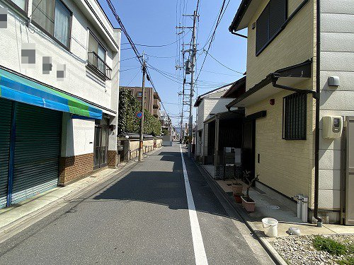 　上御霊上江町建築条件無土地の前面道路含む現地写真