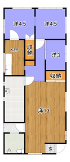 【間取り】 | 中の町住宅