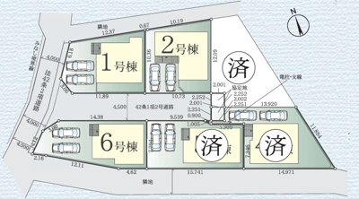 【区画図】 | 藤沢市高倉7期 新築戸建 全6棟