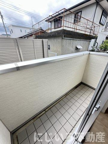アヴニールシャンス富岡のバルコニー
