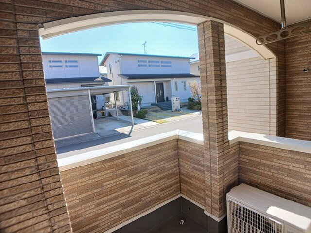 コンフィエのバルコニー|お洗濯にも便利なバルコニー付き