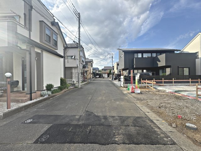 所沢市山口・全4棟　新築一戸建　1号棟の前面道路含む現地写真|現地写真（2026年4月20日撮影）