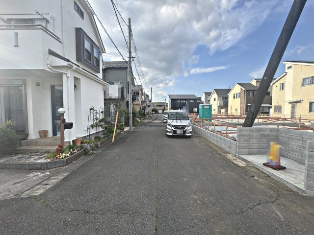 所沢市山口・全4棟　新築一戸建　1号棟の前面道路含む現地写真|現地写真（2026年4月20日撮影）