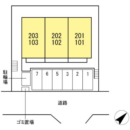 ブルースター　　刈谷市近郊の賃貸はクラスホーム刈谷店の区画図