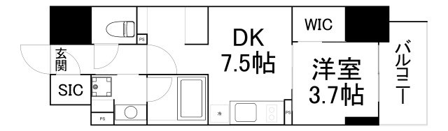 【間取り】 | ザ・パークハビオ谷町六丁目クロス