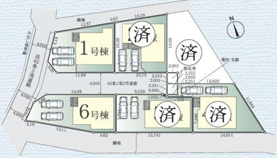 【区画図】 | 藤沢市高倉7期 新築戸建 全6棟