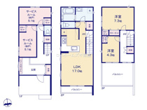 名古屋市北区清水３丁目8-23『仲介料無料』新築戸建ての画像