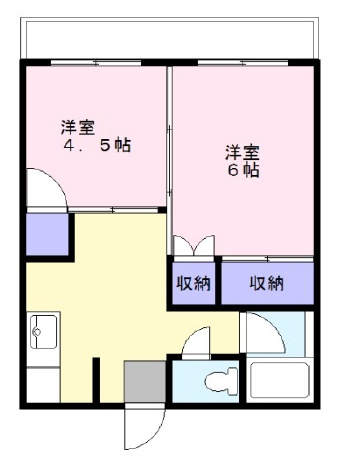 ウッディサンハイムの間取り