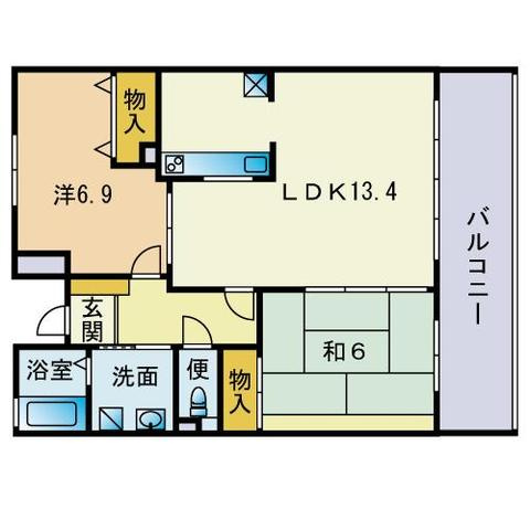 ハーモパレス福岡の間取り