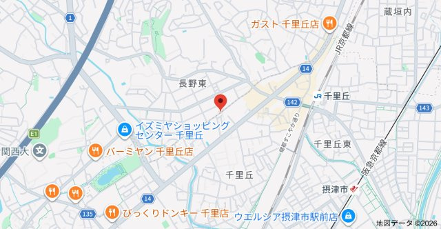 髙野貸家の地図