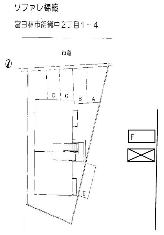 ソファレ錦織の区画図
