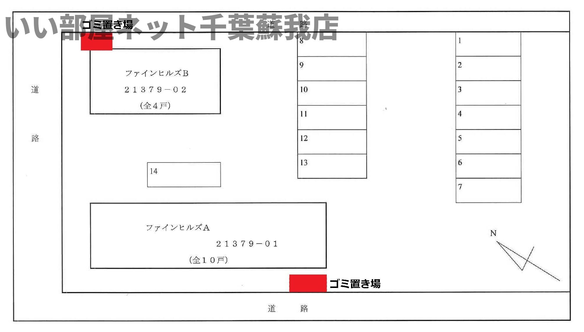 ファインヒルズＡの区画図