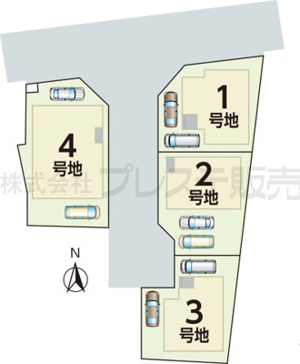 【区画図】 | 奈良市南紀寺町１丁目の新築一戸建 全４区画 | 全体区画図