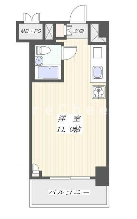 東建ニューハイツ九段の間取り