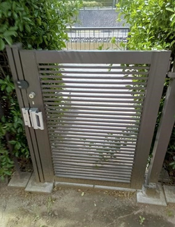 【庭】 | D’グラフォートレイクタウンⅡ棟D館 | 専用庭の外扉