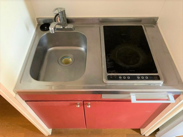 レオパレスべガのキッチン|使いやすいキッチンです