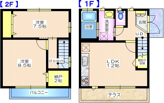 テラスハウス　マリーナの間取り