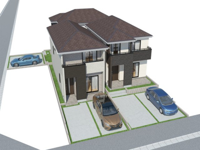 【外観パース】 | 南城市佐敷新開1番（全3棟）C号棟 | 外観パースです