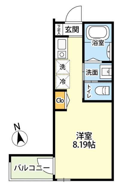足立区中央本町２丁目のアパートの間取り