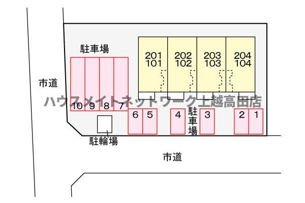 アンソレイエの区画図|配置図