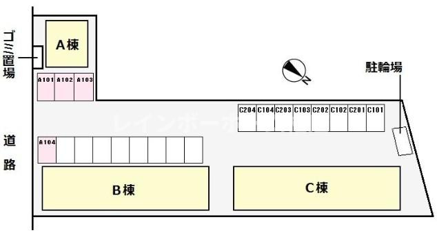仲介手数料（賃料の1.10ヵ月）の50％OFF対象物件！の区画図