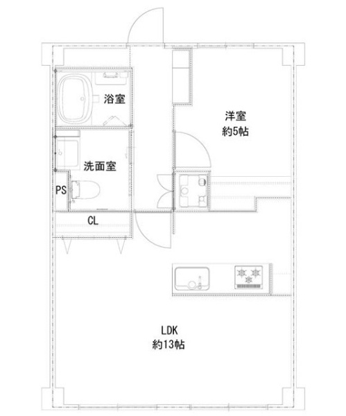【間取り】 | ハイライフ平尾☆仲介手数料無料☆