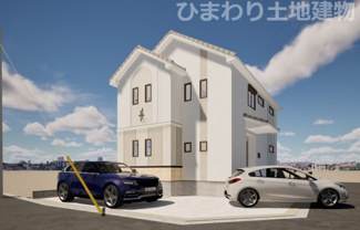 【外観】 | 綾瀬市上土棚北2丁目  1号棟 3期 | イメージパース（完成時に現況と異なる場合は現況優先となります）