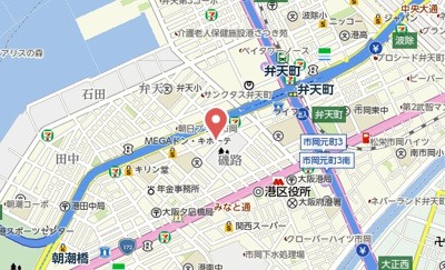 【地図】 | ソルテラスOSAKA弁天町クレアスト