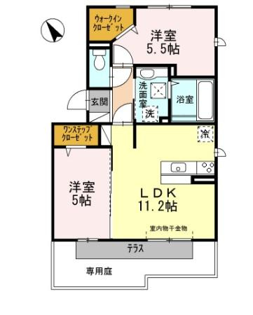．Sの間取り