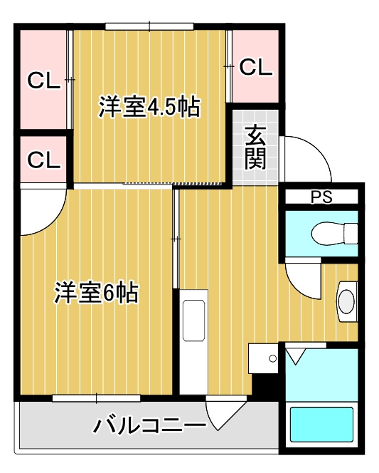 ヴィラナリー横見Ⅱの間取り