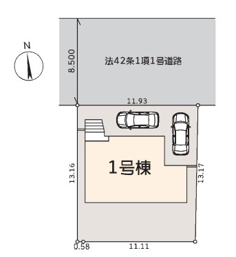 戸建 横浜市青葉区千草台の区画図