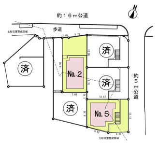 【区画図】 | 【仲介手数料無料！！】町田市図師町　新築戸建て（全6棟）No5　3530万円
