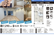 セザール仲池上　仲介手数料無料＋40万円現金プレゼント中の画像