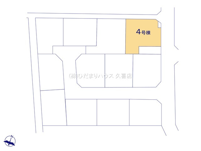 古河市女沼　新築一戸建て　04　12区画の区画図|4号棟