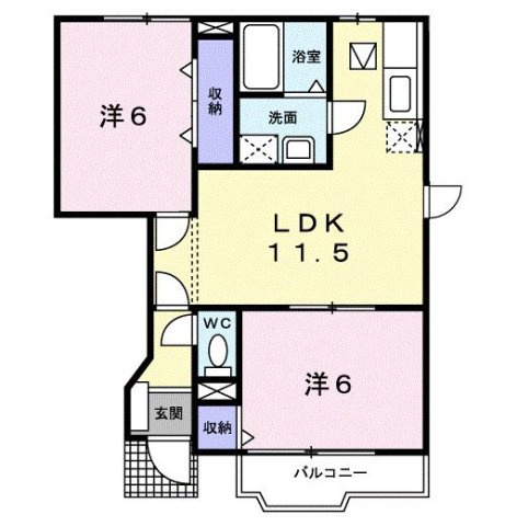 【間取り】 | クレストール黒江Ⅱ