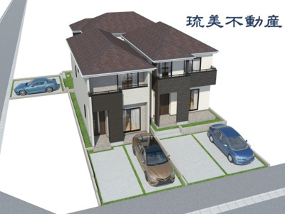 【外観パース】 | 南城市佐敷新開1番（全3棟）A号棟 | 外観パースです