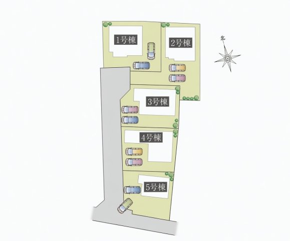 日立市東大沼町4丁目　4号棟　新築戸建の区画図