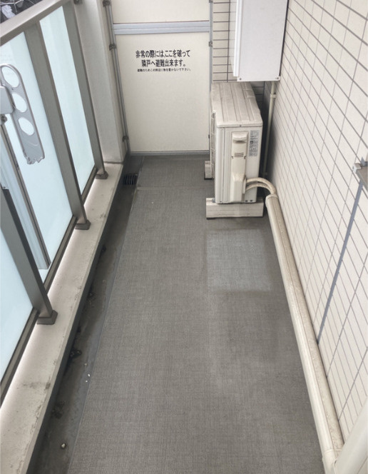 プレミスト新宿山吹のバルコニー|広々としたバルコニー