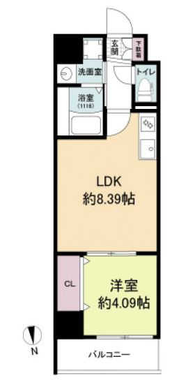ACT DOORS天六の間取り
