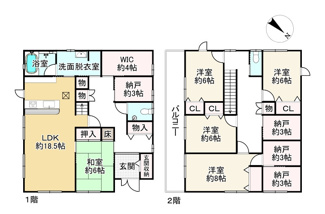 【間取り】 | 近江八幡市大森町　中古戸建