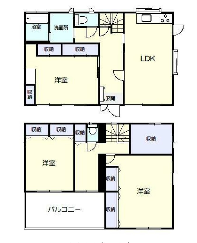 【中古戸建】高崎市中居町3丁目の間取り|■間取り図｜敷地面積：247.82（約74.96坪）　建物面積：149.66（約45.27坪）