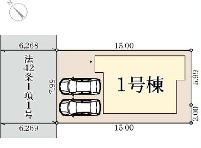 加古川市東神吉町神吉12期（全1棟）新築の区画図