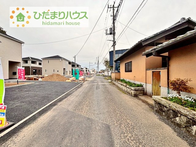 【前面道路含む現地写真】 | かすみがうら市下稲吉第15　新築戸建　6号棟 | 今から見たいも大歓迎！！お気軽にお問い合わせください！