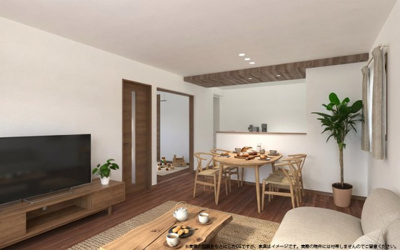 【完成予想図】 | ※パースは設計図面を基にした完成予想図です。※家具はイメージです。