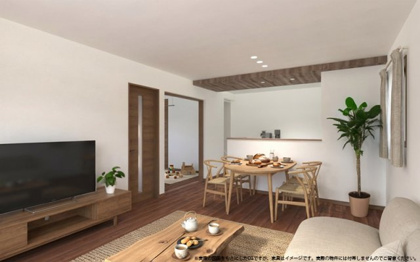 【完成予想図】 | ※パースは設計図面を基にした完成予想図です。※家具はイメージです。