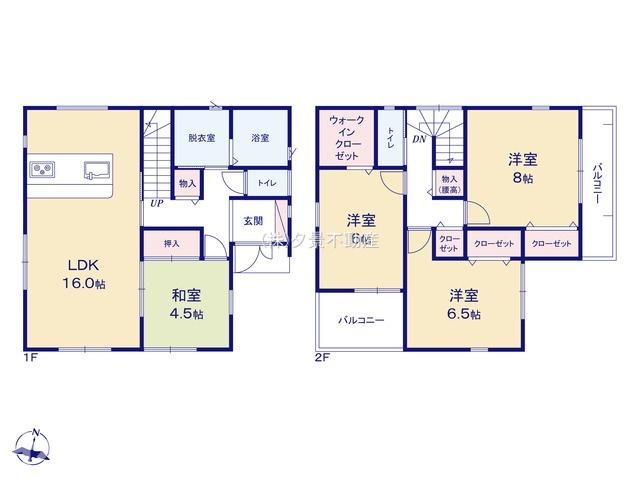 《仲介手数料無料》富士見市羽沢１丁目28-28第新築一戸建てファーストタウンの間取り